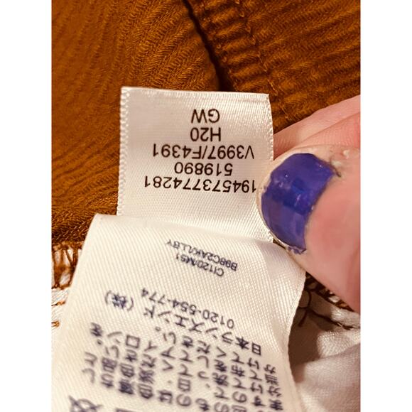 Lands’ End Mid Rise Straight Leg Corduroy Pants Women’s 6 Rust Brown Preppy - Picture 7 of 8